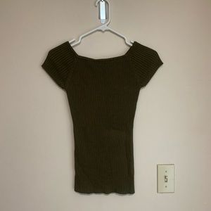 Olive green dress shirt